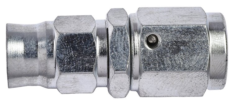 AN Straight PTFE Hose End Fitting [-3 AN Female to -3 AN PTFE Hose, Zinc Plated]