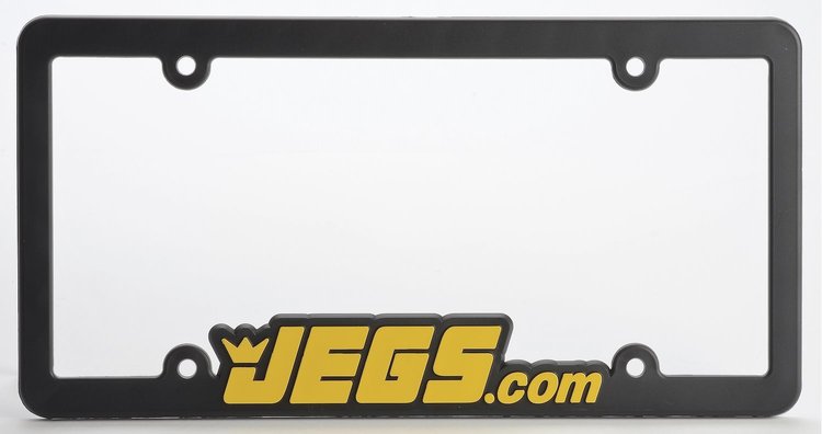 License Frame w/Yellow Logo Made in the USA