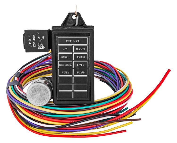 Universal Wiring Harness [8-Circuit with Fuse Block]