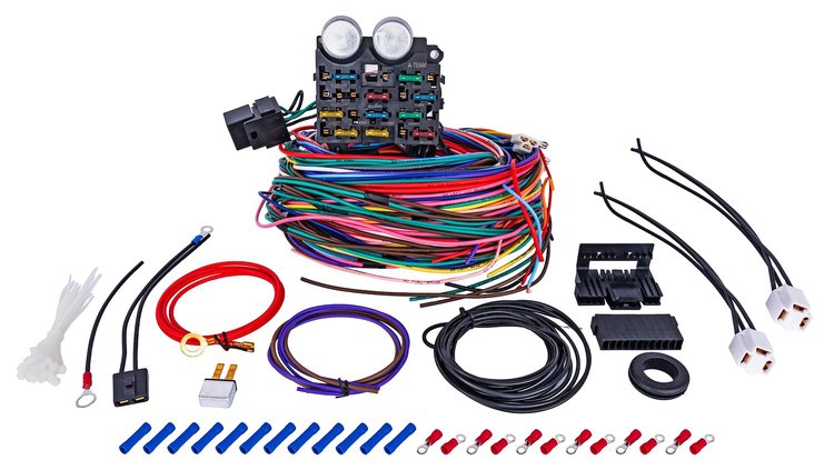 Universal Wiring Harness [12-Circuit with Fuse Block]