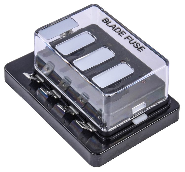 Standard Fuse Block with LED Indicators [4-Pole]