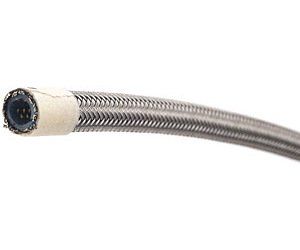 PTFE-Lined Braided Stainless Steel Hose [-4 AN, 3 ft.]