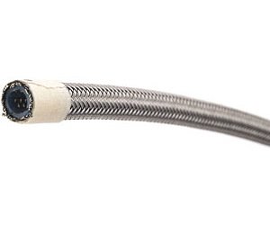 PTFE-Lined Braided Stainless Steel Hose [-4 AN, 10 ft.]