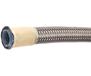 PTFE-Lined Braided Stainless Steel Hose [-6 AN, 6 ft.]