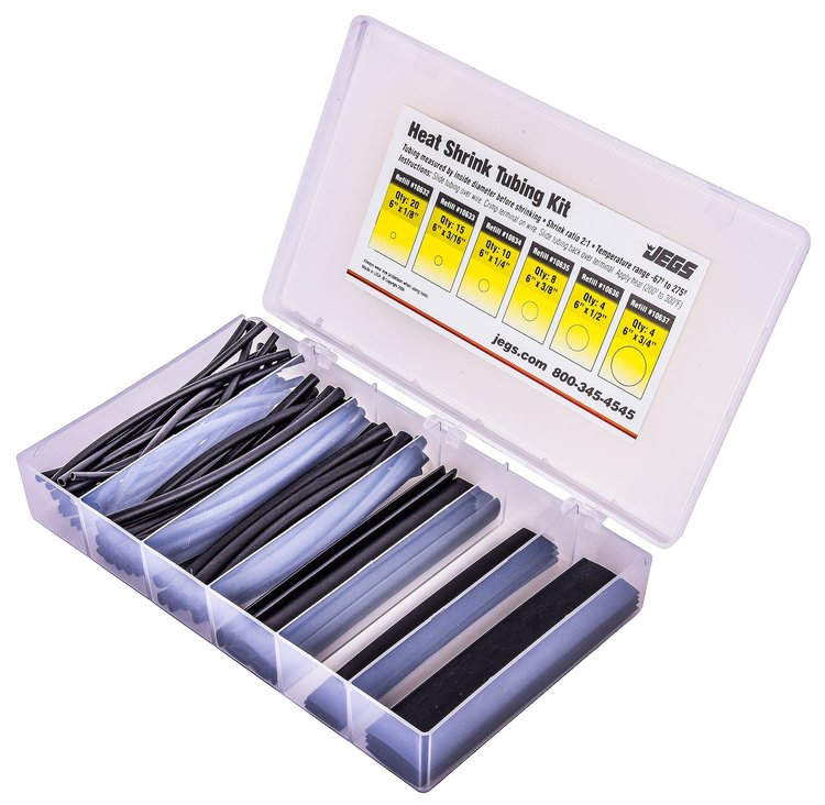 61-Piece Heat Shrink Tubing Kit [Black]