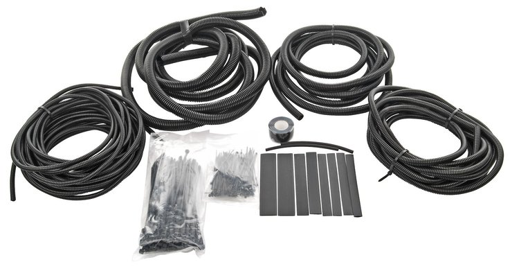Convoluted Tubing Kit Includes 1/4", 3/8", 1/2", 3/4" tubing self-fusing tape and heat shrink tubing