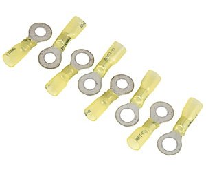 Heat Shrink Ring Terminals 10-12 AWG 1/4 in. Stud [8/pkg]