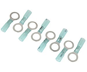 Heat Shrink Ring Terminals 14-16 AWG 3/8 in. Stud [8/pkg]