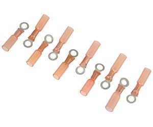 Heat Shrink Ring Terminals 18-22 AWG #10 Stud [10/pkg]