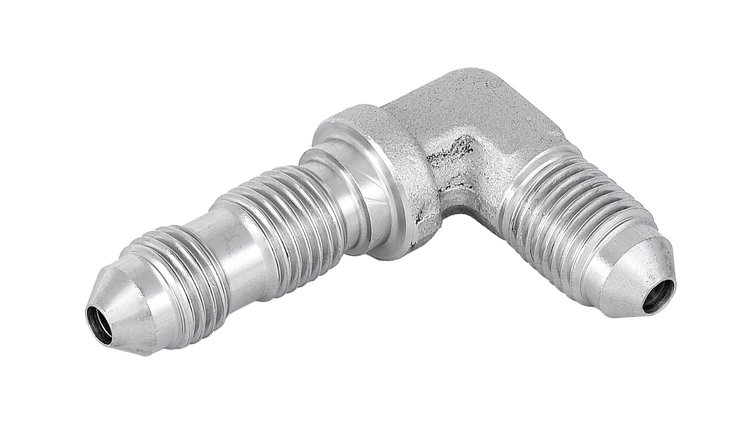 Stainless Steel Brake Fitting [-3 AN Bulkhead 90-Degree]