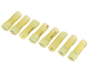 Heat Shrink Female Connectors 10-12 AWG 1/4 in. [8/pkg]