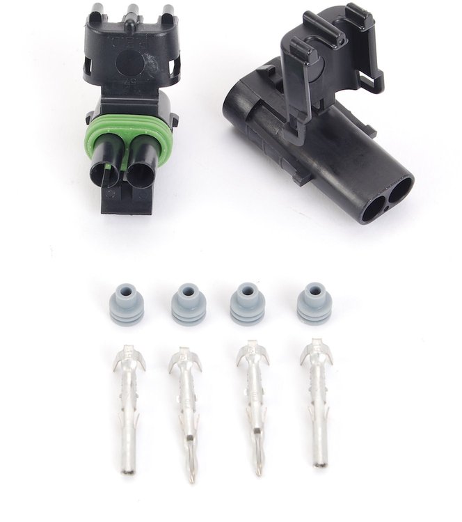 Weatherpack Connector 2-Pin Male/Female Connector