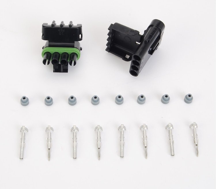 Weatherpack Connector 4-Pin Male/Female Connector