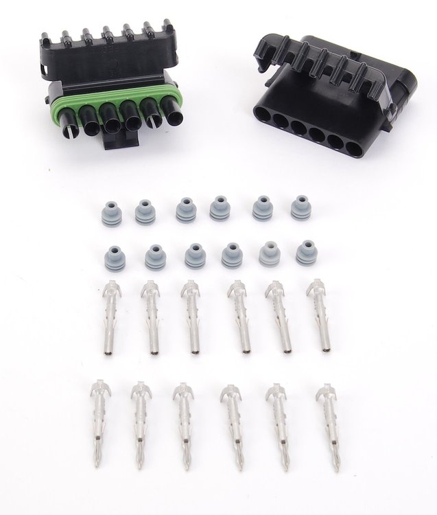 Weatherpack Connector 6-Pin Male/Female Connector