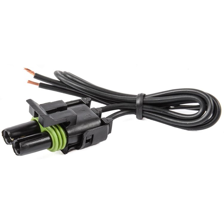 Weatherpack Pigtail 2-Pin Pigtail Male Connector w/ Female Terminals
