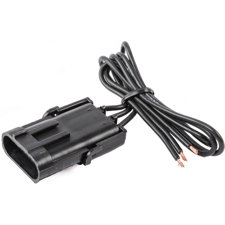 Weatherpack Pigtail 3-Pin Pigtail Female Connector w/ Male Terminals