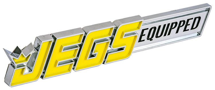 JEGS Equipped Emblem - Badge Size: 7/8" High x 5" Wide