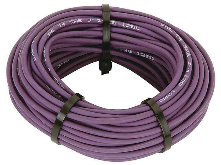 14-Gauge Premium Automotive Wire Purple [50 ft.]