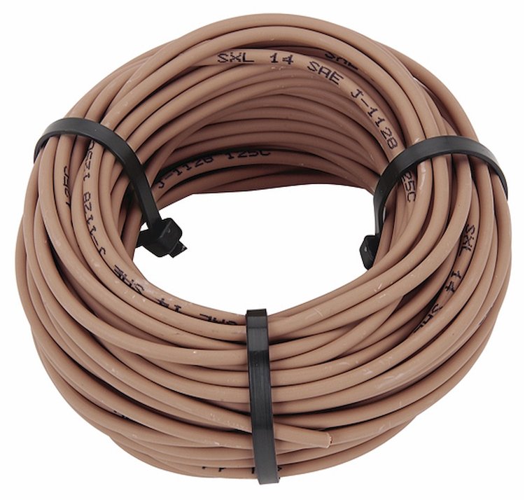 14-Gauge Premium Automotive Wire Tan [50 ft.]