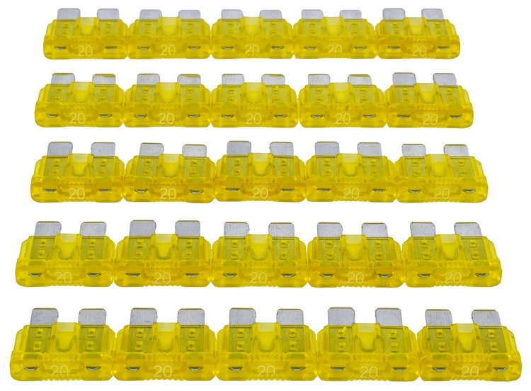 20 AMP Fuses 25/pkg