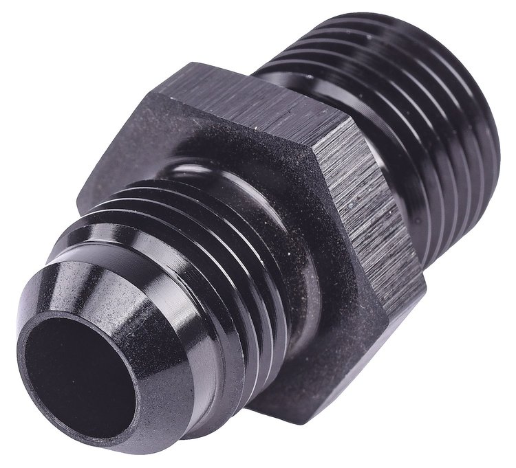 AN to Metric Adapter Fitting [-6 AN Male to 16mm x 1.5 Male, Black]