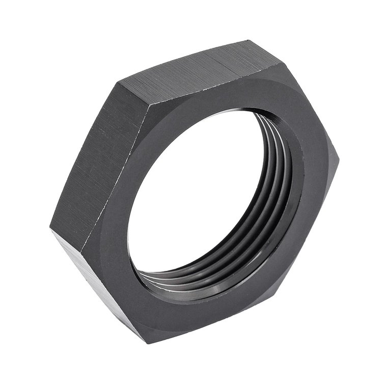 AN Bulkhead Adapter Nuts  [-16 AN, Black]