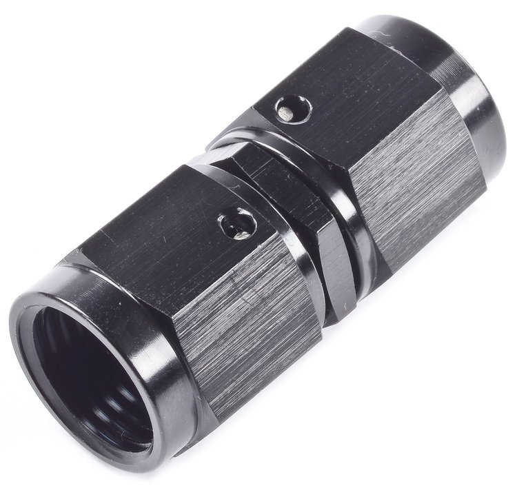 Black -6 AN Swivel Coupler