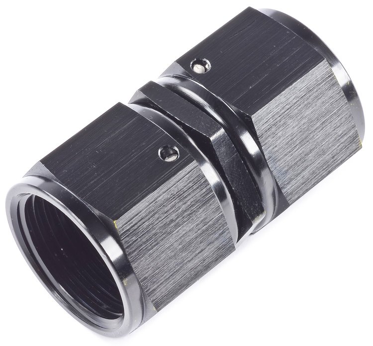 Black -12 AN Swivel Coupler