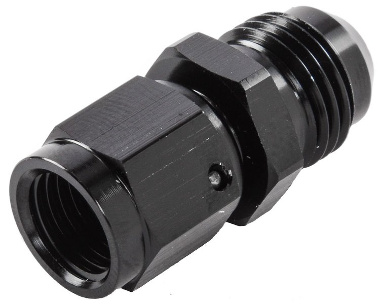 AN Female Swivel to Male Expander Fitting [-4 AN Female to -6 AN Male, Black]
