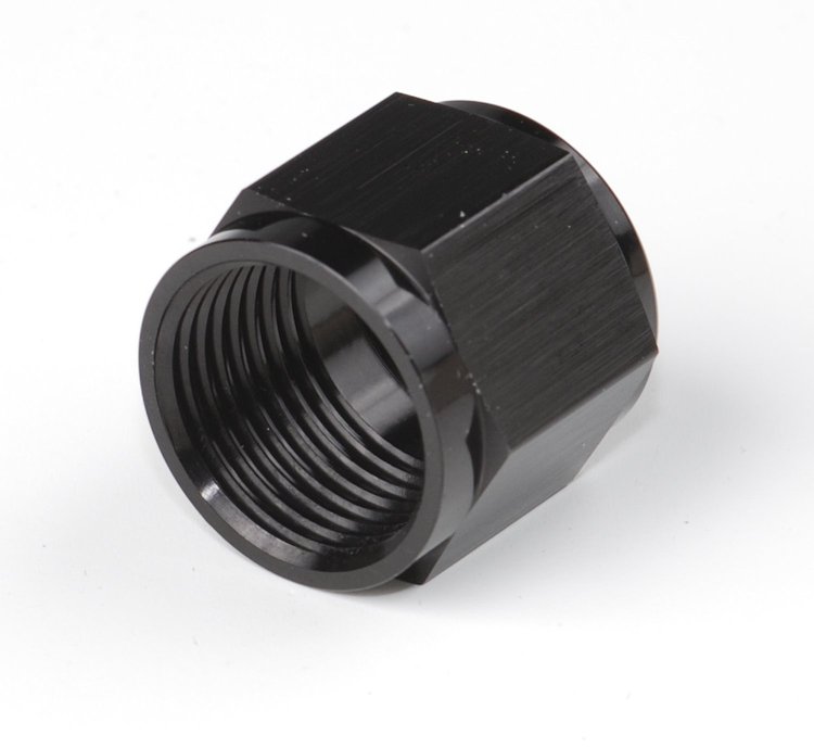 Tube Nut, Black Anodized Aluminum [-10 AN]