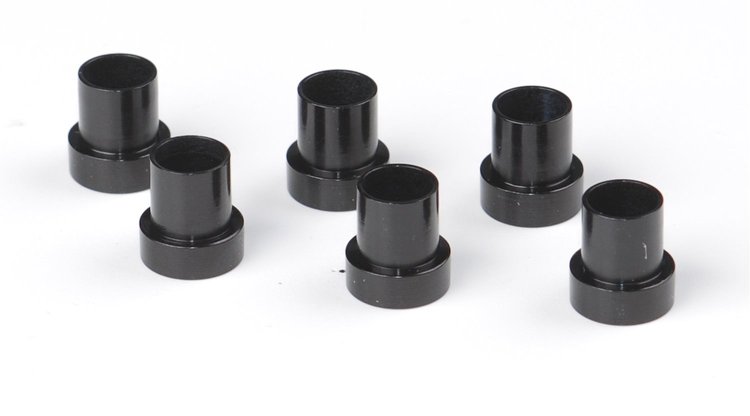 Tube Sleeves, Black Anodized Aluminum [-4 AN]