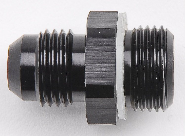 Carburetor Fuel Inlet AN Fitting -6 AN to 5/8 in.-20 [Black]