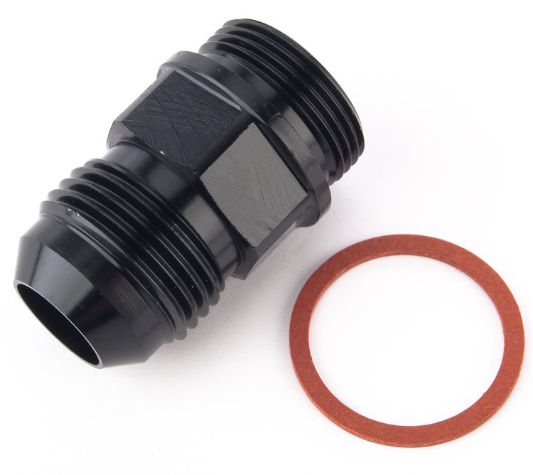 Carburetor Fuel Inlet AN Fitting Black