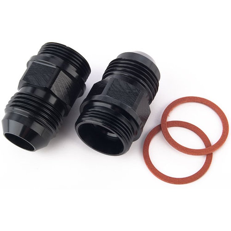 Carburetor Fuel Inlet AN Fittings -10 AN to 7/8 in.-20 [Black]