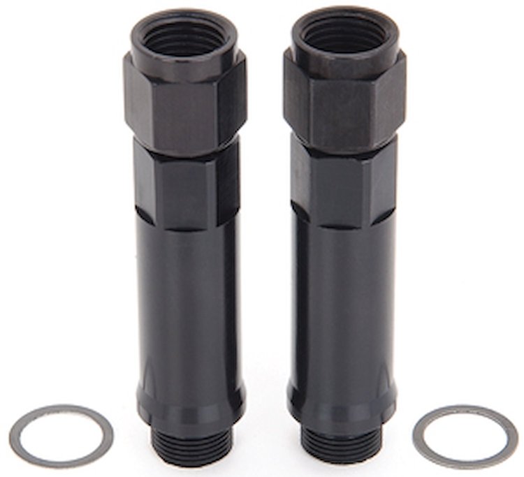 Long-Style Carburetor Inlet Fittings [9/16 in.-24 to -6 AN Male]