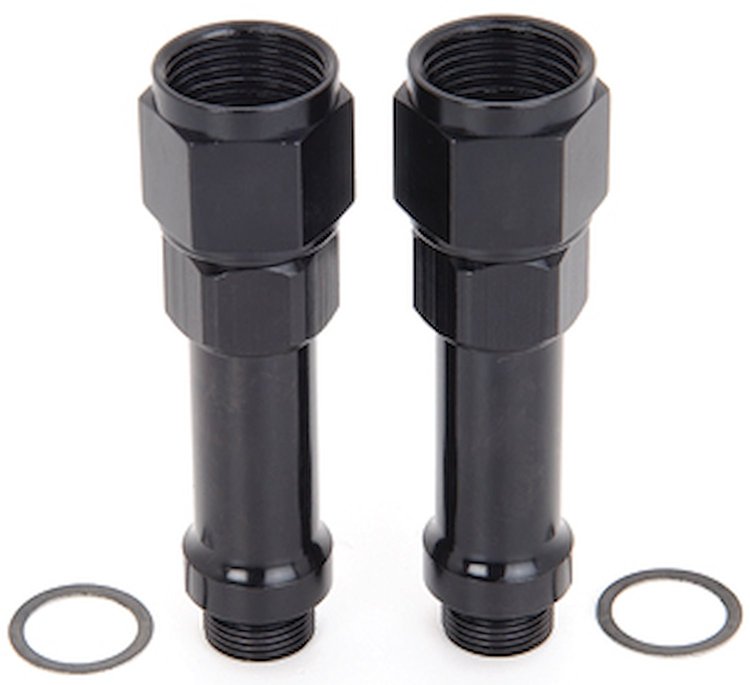 Long-Style Carburetor Inlet Fittings [9/16 in.-24 to -8 AN Male]