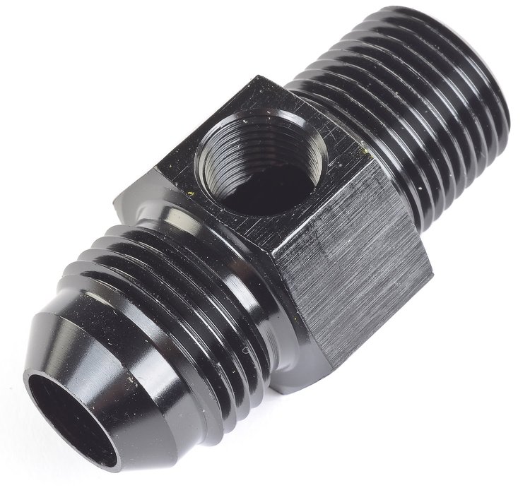 Fuel Pressure Adapter Fitting -8AN Male to 3/8" NPT