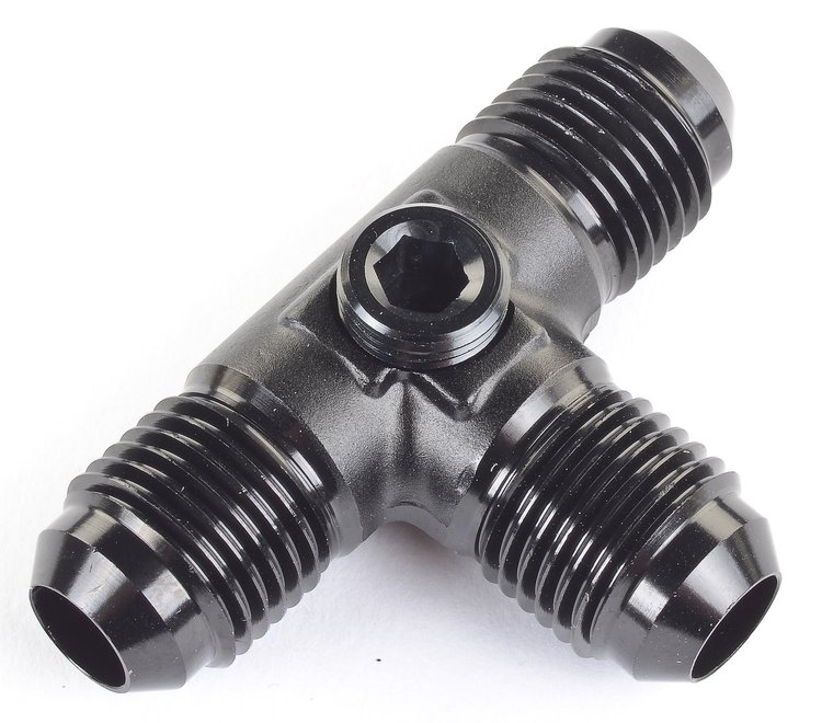 Fuel Pressure T-Fitting -6AN Tee with 1/8" NPT Tap