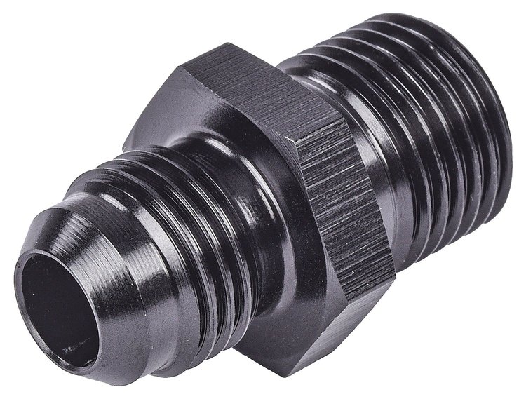 AN to Metric Adapter Fitting [-6 AN Male to 16mm x 1.5 Male, Black]
