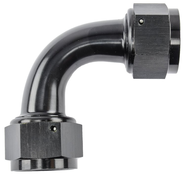 Black -16 AN 90 degree Swivel Coupler