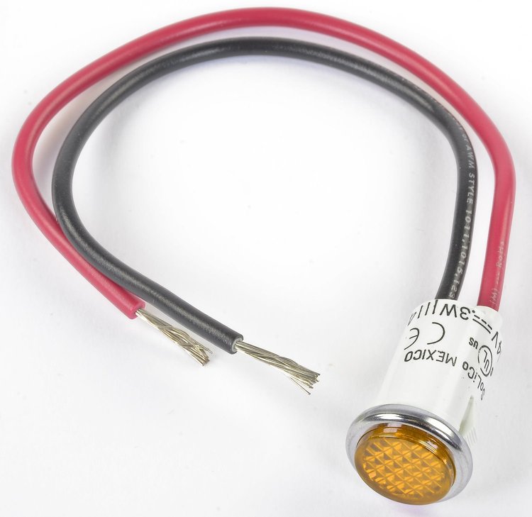 1/2" LED Indicator Amber