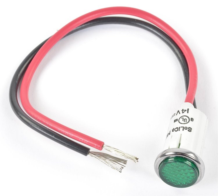 1/2" LED Indicator Green