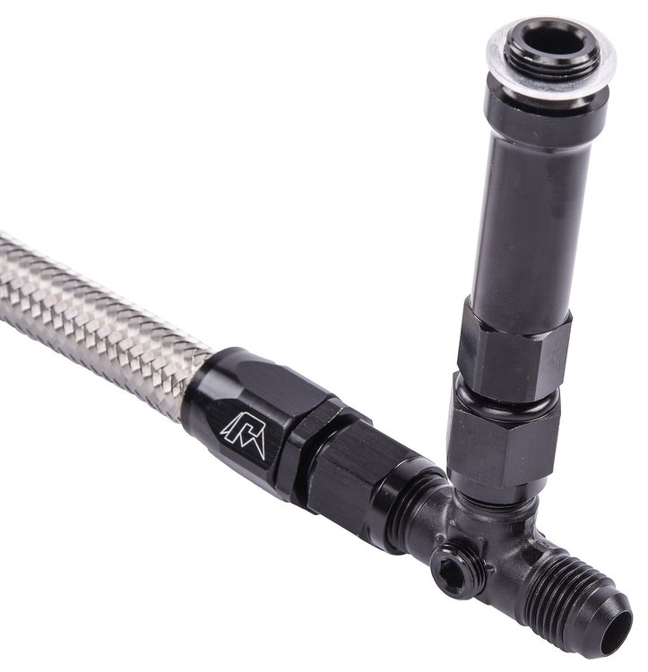Dual Feed Fuel Line (Fuel Log) Kit for Demon Standard Carburetors -6 AN