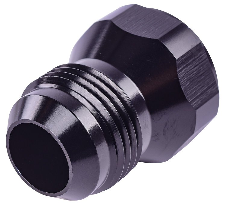 AN Female to Male Expander Fitting [-10 AN Female to -12 AN Male, Black Hard Anodized]