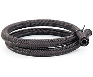 Pro-Flo 350 Black Nylon Braided Hose [-4 AN, 6 ft]