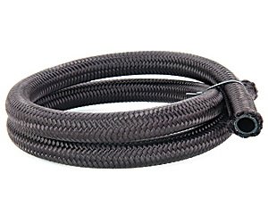 Pro-Flo 350 Black Nylon Braided Hose [-8 AN, 3 ft]