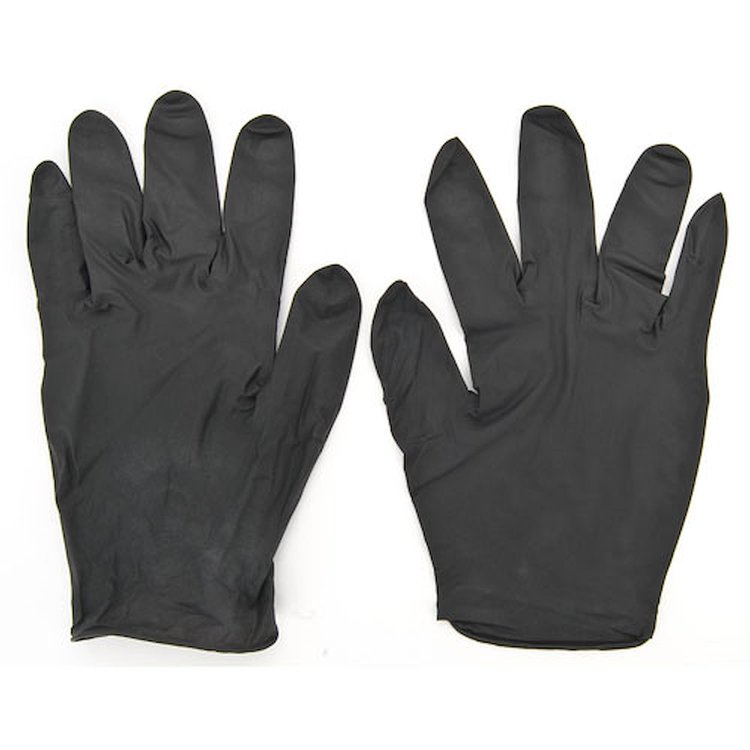 Black Gold Nitrile Gloves Medium