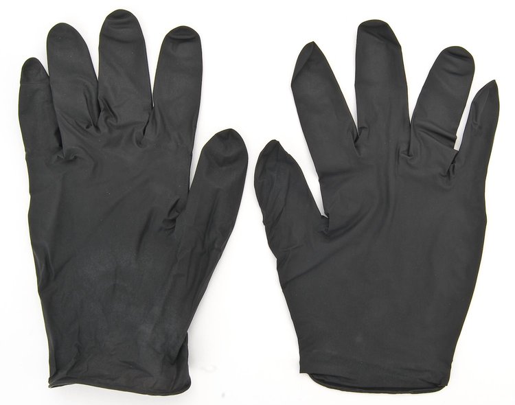 Black Gold Nitrile Gloves Large