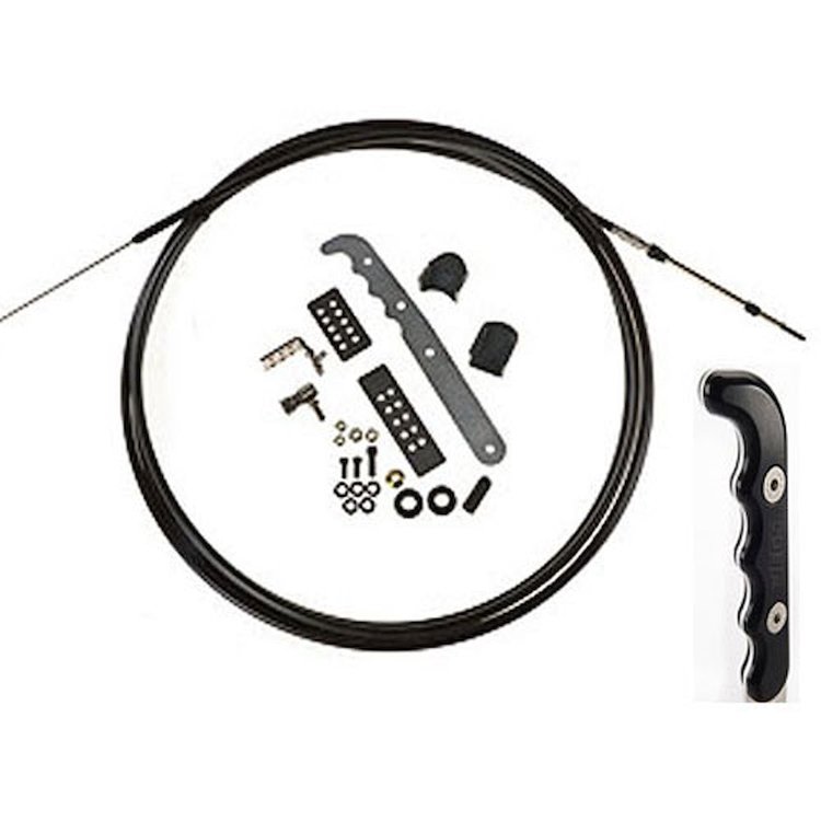 Parachute Release Cable Kit [w/ Black Billet Grips]
