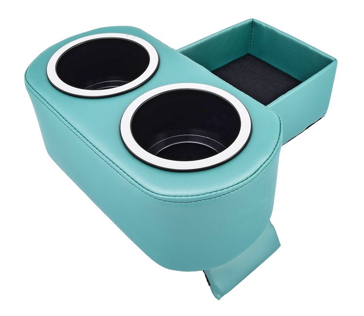Hot Rod Floor Console For Limited Floor Space Vehicles [Aqua, Cup Holders]